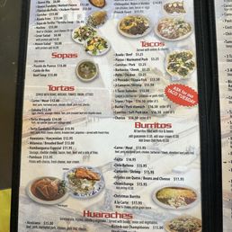 Menu as of 3/8/25