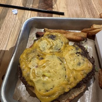 Loyo Burger - No pickles means they just take it back and peel them off. Sad. - Burgers Near Me - McKinney, Texas Loyo Burger - No pickles means they just take it back and peel them off. Sad. - Burgers Near Me - McKinney, Texas