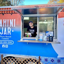 Tahini Jar - Exterior with owner-operator