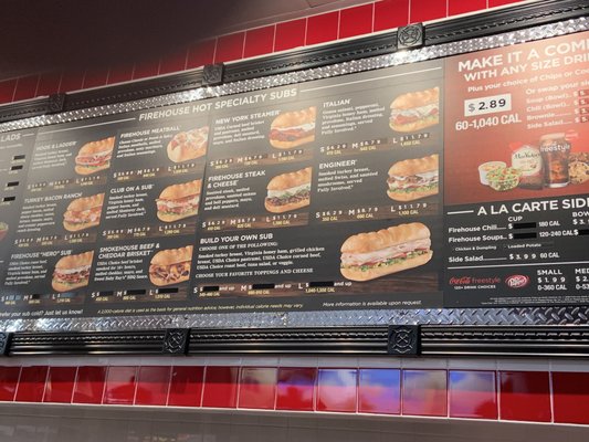 Menu photo 4 Firehouse Subs Van Nuys, CA