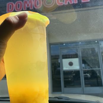Domo Cafe Kahala - Passion calamansi drink with mango jelly - Sushi Bars Near Me - Honolulu, Hawaii