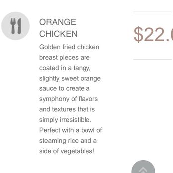 Rice By Mama Camarillo - This is the orange chicken description on their website. - Thai Near Me - Camarillo, California