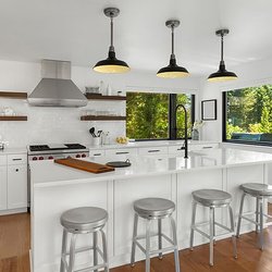 White kitchen in new home