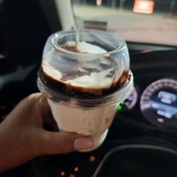 McDonald's - Hot fudge sundae. Needs some help with training on how to make these.. and bring back the nuts, please.