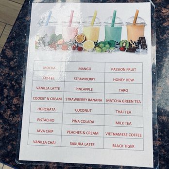 Pho Cafe Hong Kong Diner - Boba menu - Chinese Near Me - Reno, Nevada