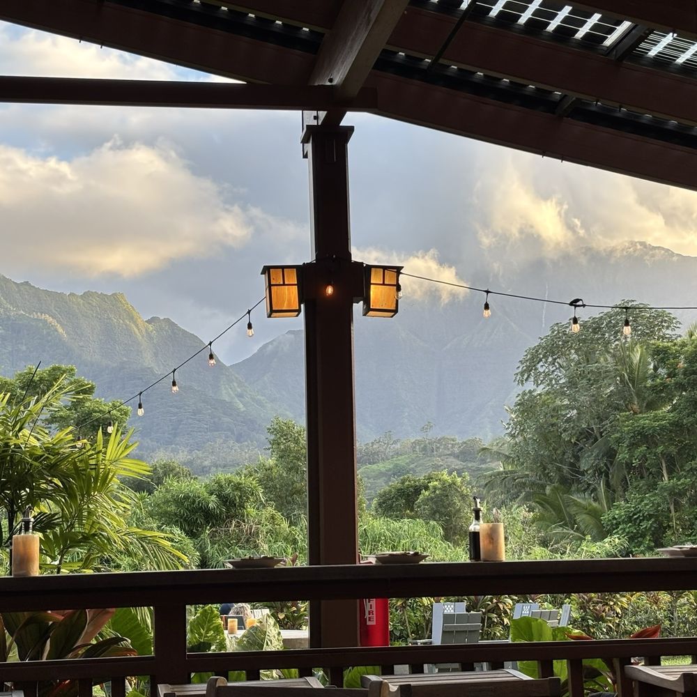 Ama - Majestic mountain backdrop - Cocktail Bars Near Me - Hanalei, Hawaii