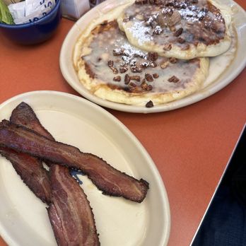 Snooze, an A.M. Eatery - Cinnamon roll pancakes (off menu item) - Breakfast & Brunch Near Me - Denver, Colorado Snooze, an A.M. Eatery - Cinnamon roll pancakes (off menu item) - Breakfast & Brunch Near Me - Denver, Colorado