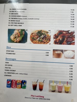 Menu photo 6 Pho Lao Vieng Fresno, CA