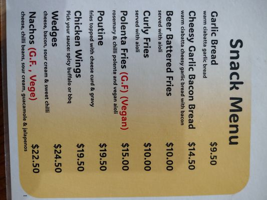 Menu photo 4 Schnapps Bar National Park, MWT Menu photo 4 Schnapps Bar National Park, MWT