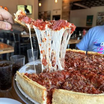 Giordano's - Honestly the cheese overpowers everything and he ingredients aren't particularly well prepared - Pizza Near Me - Beavercreek, Ohio