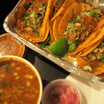 Birria-Landia - 4 tacos and a small consomé - Food Trucks Near Me - Brooklyn, New York
