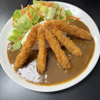 Ashiya - Curry cream udon with shrimp katsu - Japanese Near Me - Lynnwood, Washington
