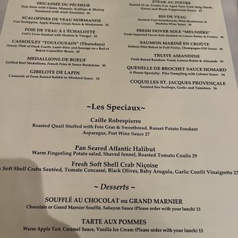 La Chaumiere - Lunch menu back! - French Near Me - Washington, DC, District of Columbia
