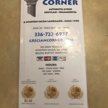 Grecian Corner - Greek Near Me - Winston Salem, North Carolina