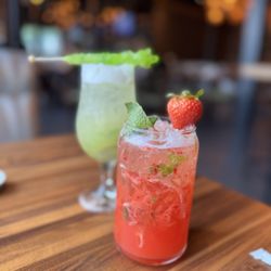 JINYA Ramen Bar - Royal Oak - Mocktails - kiwi sparkler and J-girl