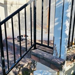 Front door stair railing Front door stair railing