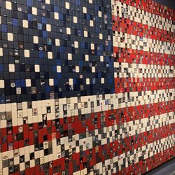 Zippo/Case Museum & Flagship Store - Flag made out of lighters.
