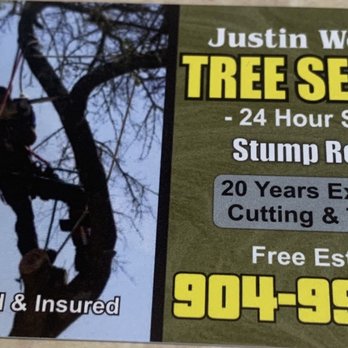 Justin Worthen Tree Service - Business card - Tree Services Near Me - Jacksonville, Florida Justin Worthen Tree Service - Business card - Tree Services Near Me - Jacksonville, Florida