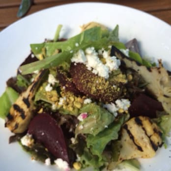 Vinaigrette - Beet salad with grilled artichoke. Grilled artichoke were priceless. - New American Near Me - Santa Fe, New Mexico Vinaigrette - Beet salad with grilled artichoke. Grilled artichoke were priceless. - New American Near Me - Santa Fe, New Mexico