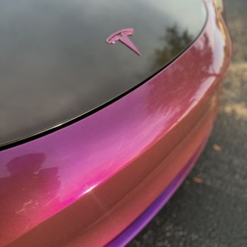KrazyKustomz - Tesla Model 3 Wrapped in Ultra Gloss Metallic Purple Vinyl Wrap from AuraVinyl - Auto Customization Near Me KrazyKustomz - Tesla Model 3 Wrapped in Ultra Gloss Metallic Purple Vinyl Wrap from AuraVinyl - Auto Customization Near Me