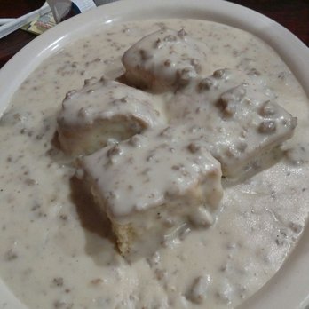 Historic Park Restaurant - Delicious biscuits and gravy (look at all that gravy - AND sausage) - American Near Me - New Castle, Indiana