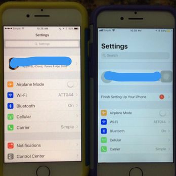 eWireless - My mom's phone next to mine. Both phones have the brightness all the way up... can you spot the difference? - Mobile Phones Near Me - Miami, Florida