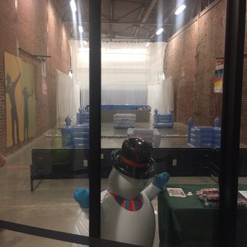 Outdoor Adventure Center - Archery room they turned into an indoor snowball fight - Planetarium Near Me - Detroit, Michigan Outdoor Adventure Center - Archery room they turned into an indoor snowball fight - Planetarium Near Me - Detroit, Michigan