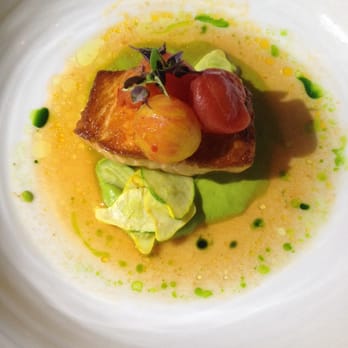 Spago - Salmon (half portion) - New American Near Me - Beverly Hills, California Spago - Salmon (half portion) - New American Near Me - Beverly Hills, California