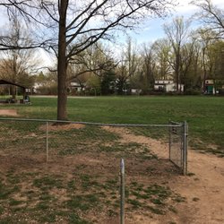 Robert's Park - Big open area with covered eating structure and three big benches.