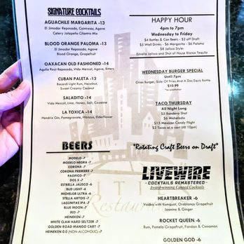 Cities Restaurant - Happy Hour Menu Wednesday-Friday 4pm-7pm - Lounges Near Me - Los Angeles, California