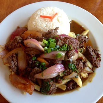 Aji Limon - Lomo saltado. http://Facebook.com/GoodEatsStacy - Peruvian Near Me - Buena Park, California Aji Limon - Lomo saltado. http://Facebook.com/GoodEatsStacy - Peruvian Near Me - Buena Park, California