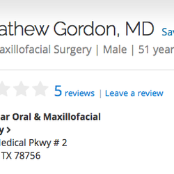 Gordon Mathew, MD DDS - The receptionist tried to get me to see Dr. Gordon instead and after a few minutes of researching him, I walked out of the office.
