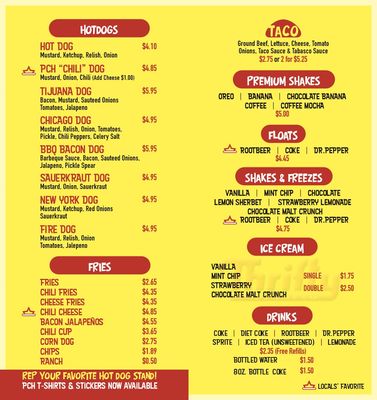 Menu photo 8 Pacific Coast Hot Dogs Orange, CA Menu photo 8 Pacific Coast Hot Dogs Orange, CA