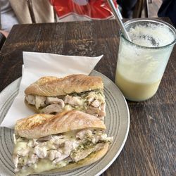 Let Me Eat Too - Mozzarella Chicken Pesto Panino