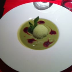 Le Grain de Sel - Soupe d'avocat sorbet citron vert