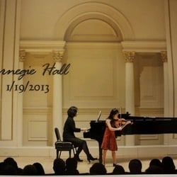 NY String Academy - A NYSA violin Student had a concert at Carnegie~