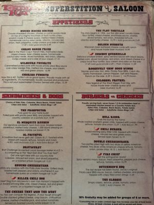 Menu photo 8 Tortilla Flat Superstition Saloon Tortilla Flat, AZ Menu photo 8 Tortilla Flat Superstition Saloon Tortilla Flat, AZ