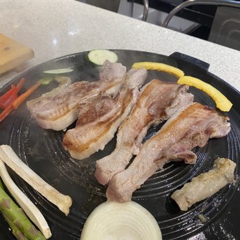 Don Blanc - Pork belly and vegetables - Korean Near Me - Oakland, California