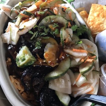 Dank Burrito - Pork Belly Bahn mi rice bowl. Fantastic!! - Tacos Near Me - Raleigh, North Carolina
