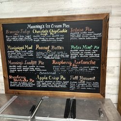 Manning’s Farmhouse Ice Cream Shoppe - Selection of ice cream pies!