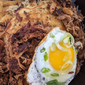 Community Matters Cafe - Pulled Pork Johnny Cake - Breakfast & Brunch Near Me - Charlotte, North Carolina