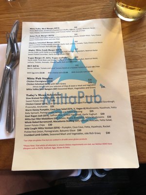 Menu photo 1 Mita Pub Mitta Mitta, VIC