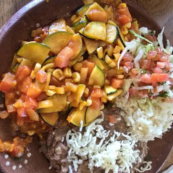 El Chilango Chido - The Calabacitas Plate - Mexican Near Me - Stockton, California