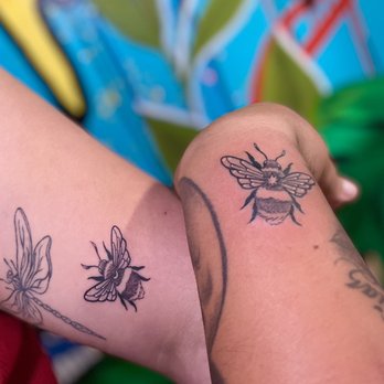 Lyfestyle Ink - Matching bees - Tattoo Near Me - San Mateo, California