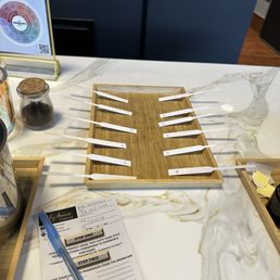 Testing out different scents Testing out different scents