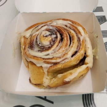 Cinnabon - Classic Roll. Under baked unfortunately. :( - Bakeries Near Me - San Jose, California