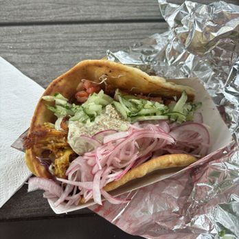 Tiki Tzatziki - Chicken gyro - Food Trucks Near Me - Hanalei, Hawaii Tiki Tzatziki - Chicken gyro - Food Trucks Near Me - Hanalei, Hawaii