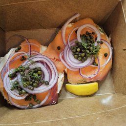 Lox bagel. Lox bagel.