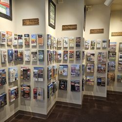Colorado Welcome Center - Wall of information booklets