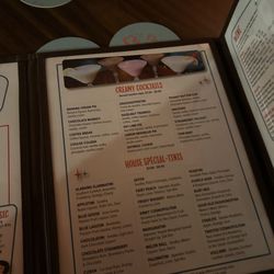 The Starlite Lounge - Menu